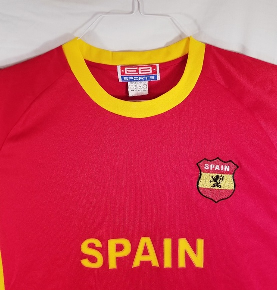 Spain Soccer jersey, EB Sports. Size: Medium. - Picture 3 of 7
